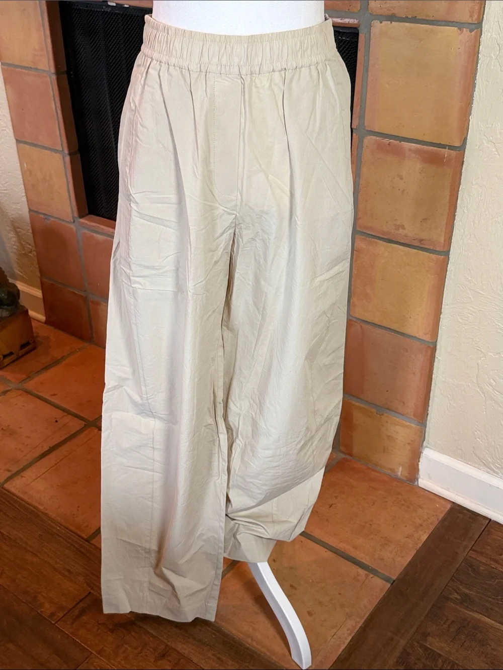Mango COTTON PAPERBAG PANTS, size S